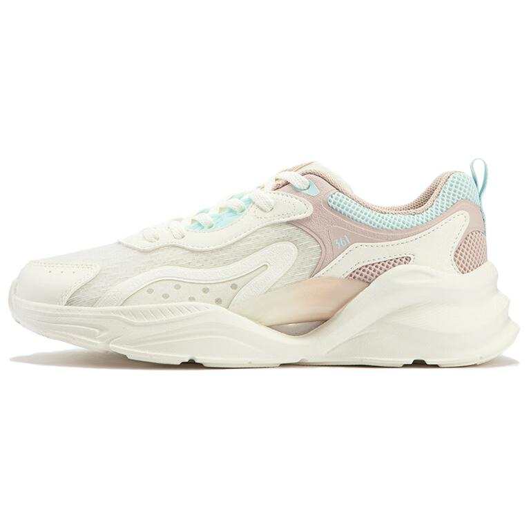 361° Abrasion Resistant Low top Casual Shoes Women's White Pink