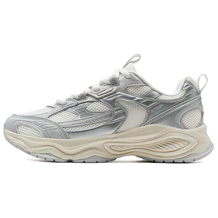 XTEP Breathable And Wear resistant Low top Casual Shoes Women's Gray