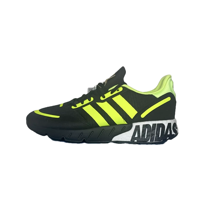 Adidas Originals Adidas Zx 1K Boost 'Bold Logo Graphic - Black Solar Yellow'