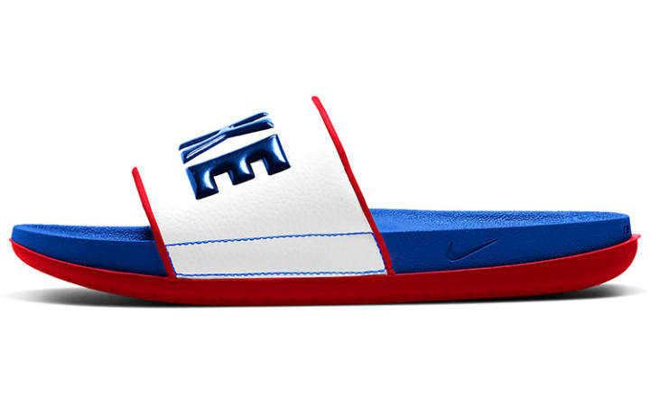Nike Nike Offcourt White/Blue/Red Slipper