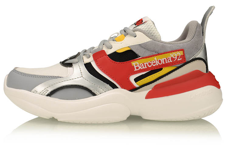 Li-Ning Li Ning Fashion Cushioning Slip Resistant Abrasion Resistant Cushioning Slip Resistant Abrasion Resistant Low top