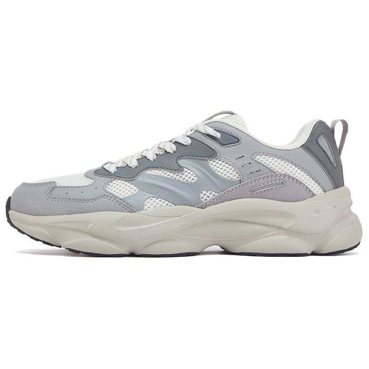 361° Life Collection Abrasion Resistant Breathable Low top Casual Shoes Men's Feather White Recycling Gray