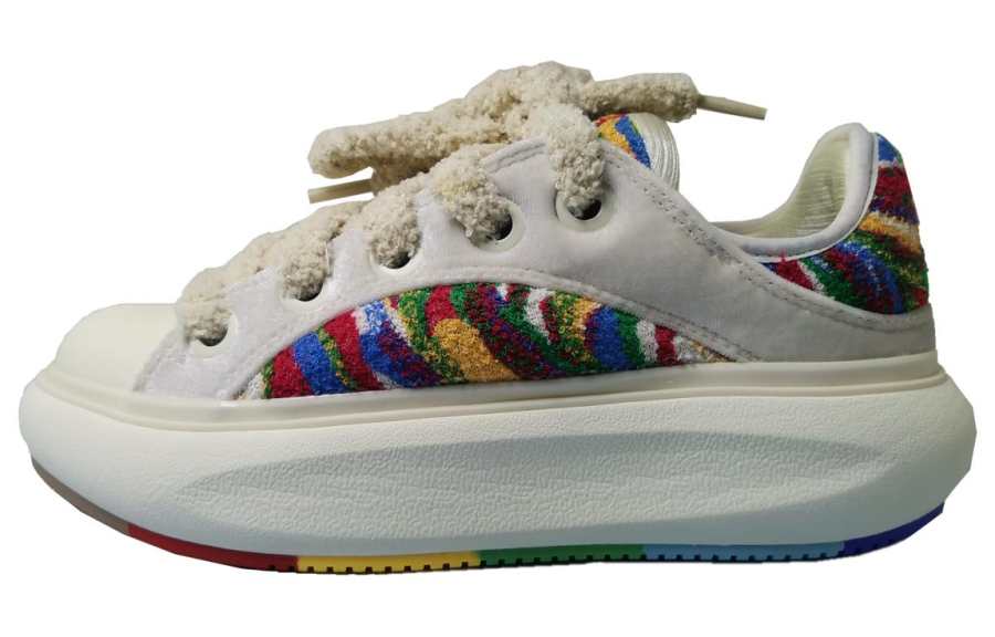 Li-Ning Li Ning Yun You C4D Comfortable Cushioning, Wear Resistant Low top Casual Shoes Women's Beige Red Yellow