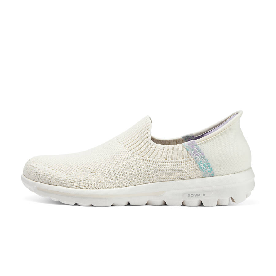 Skechers Fabric Cushioning Breathable Rebound Cushioning Breathable Rebound Low top Casual Shoes Women's White
