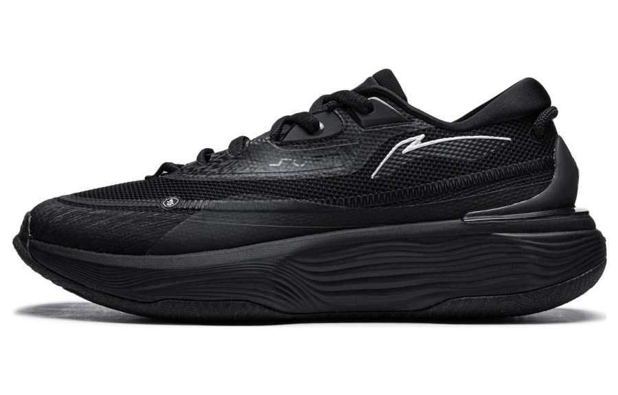 Li-Ning Li Ning SOFT WARM Textile, Synthetic Leather Low top Casual Shoes Men's Black