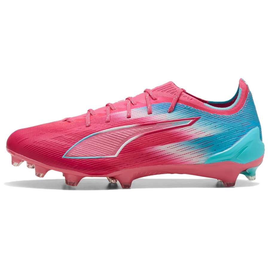 PUMA ULTRA 6 Cushioning Abrasion Resistant Soccer Shoes Men's Pink Blue