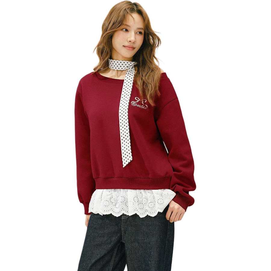 Semir Sweatshirts Women's Boat Neck Moderate Cardigan