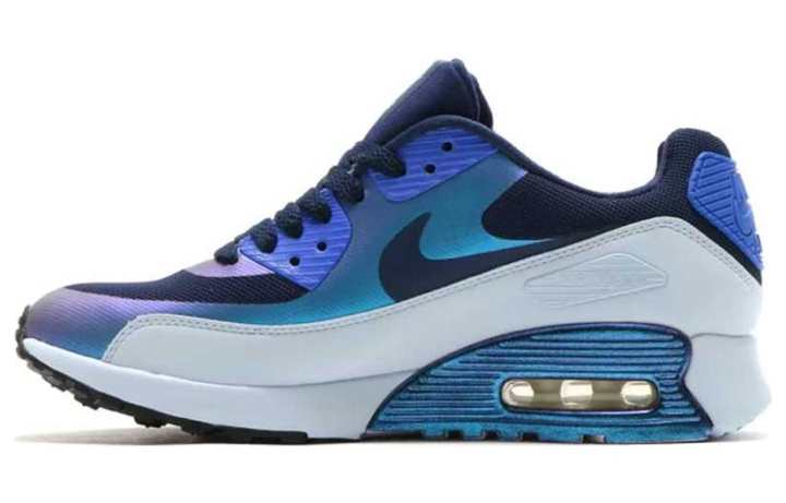 Nike Nike Air Max 90 Cushioning, Wear Resistant Low top Casual Shoes Men's Blue
