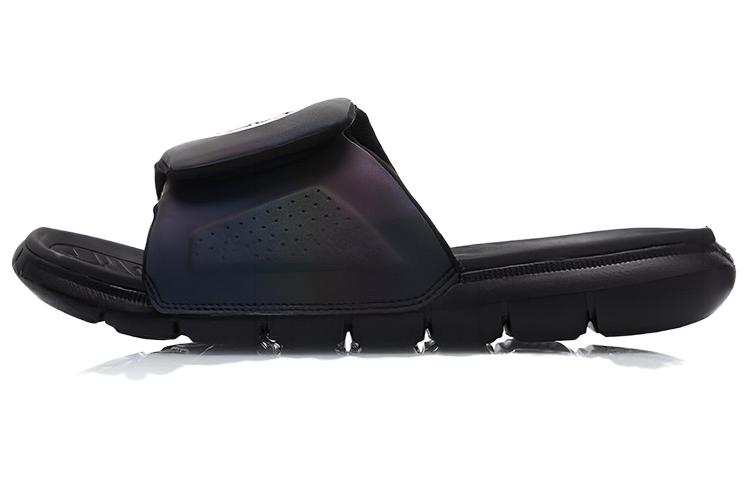 Li-Ning Li Ning Rubber Sole Slide Slippers Men's Black