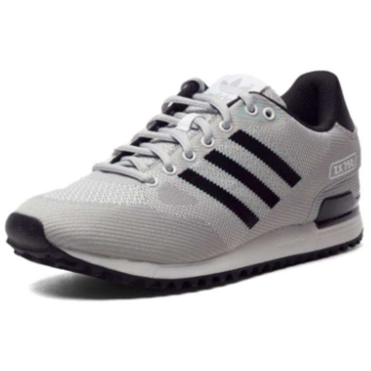 Adidas Originals ZX 750 Slip Resistant Abrasion Resistant Low top Casual Shoes Men's Gray