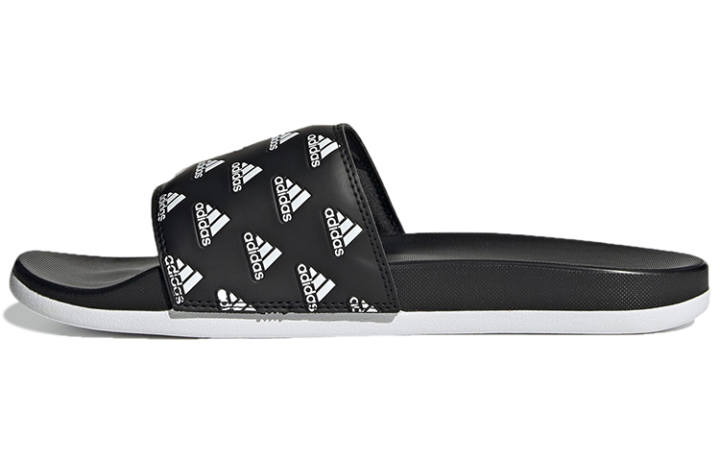 Adidas Adidas Adilette Comfort Slide 'Repeat Logo - Black'