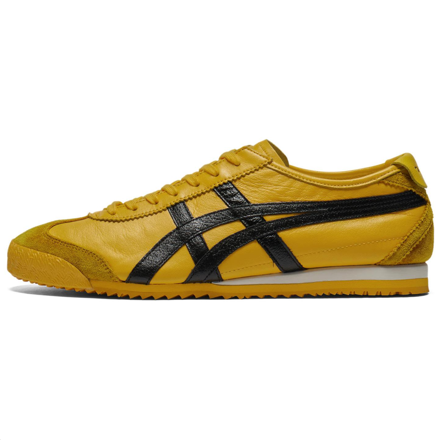 Onitsuka Tiger MEXICO 66 Slip Resistant Abrasion Resistant Low top Casual Shoes Unisex Yellow Black