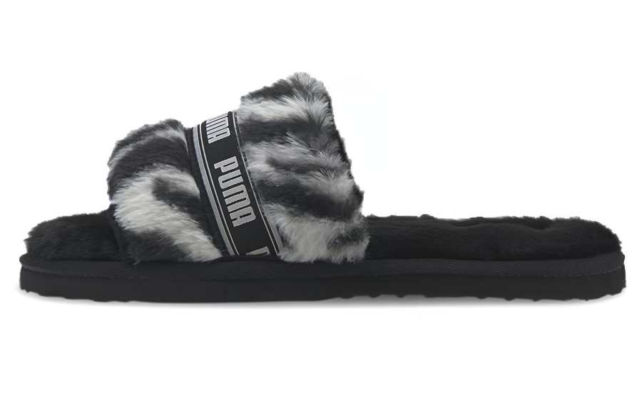 PUMA PUMA Fluff Slide 'Wild Black' Women's