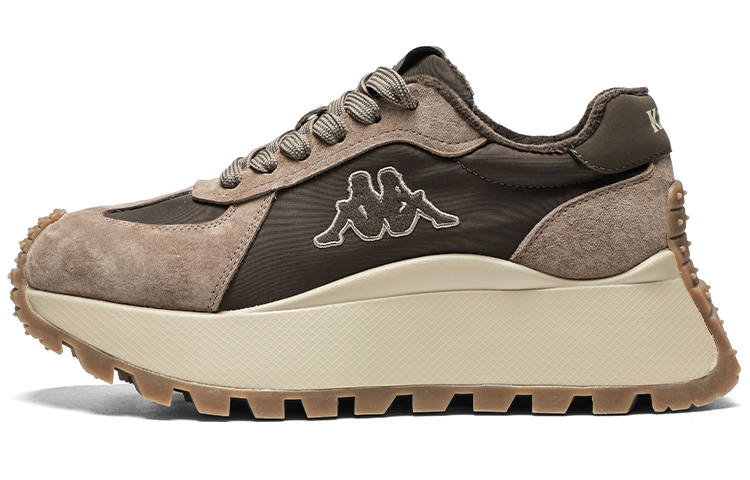 Kappa Slip Resistant Abrasion Resistant Height Increasing Thermal Low top Casual Shoes Women's Stag Brown