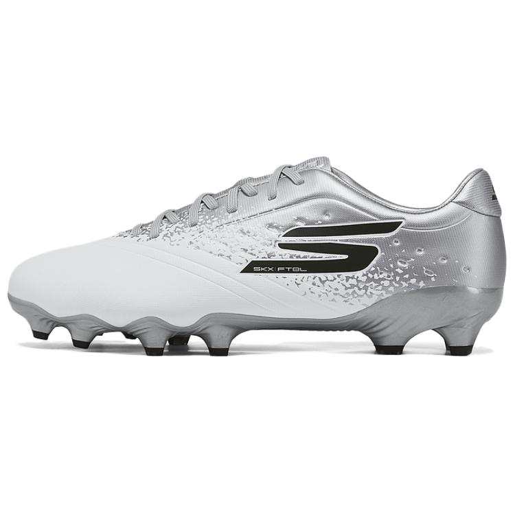 Skechers GO SOCCER MENS Artificial Turf Cushioning, Wear Resistant Soccer Shoes Men's White Silver