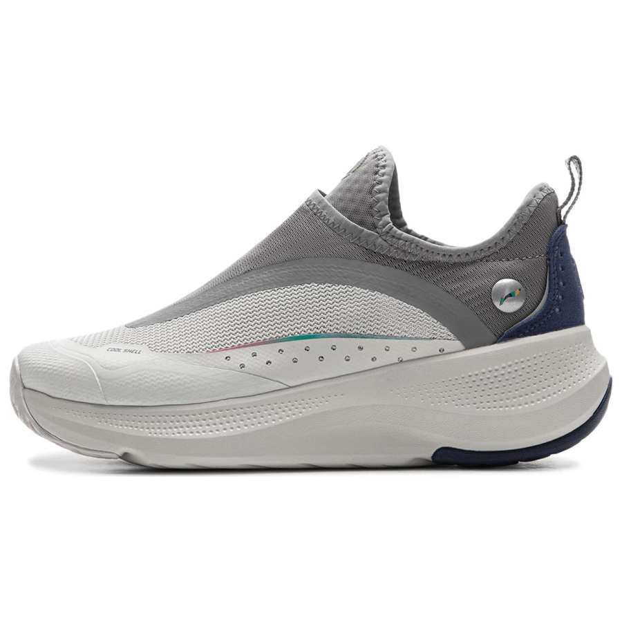 Li-Ning Li Ning SOFT GO Casual Shoes Women's Low Top Antarctic Gray/Rubble Gray