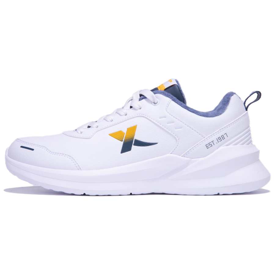 XTEP Cushioning Slip Resistant Abrasion Resistant Thermal Low top Casual Shoes Men's White Blue