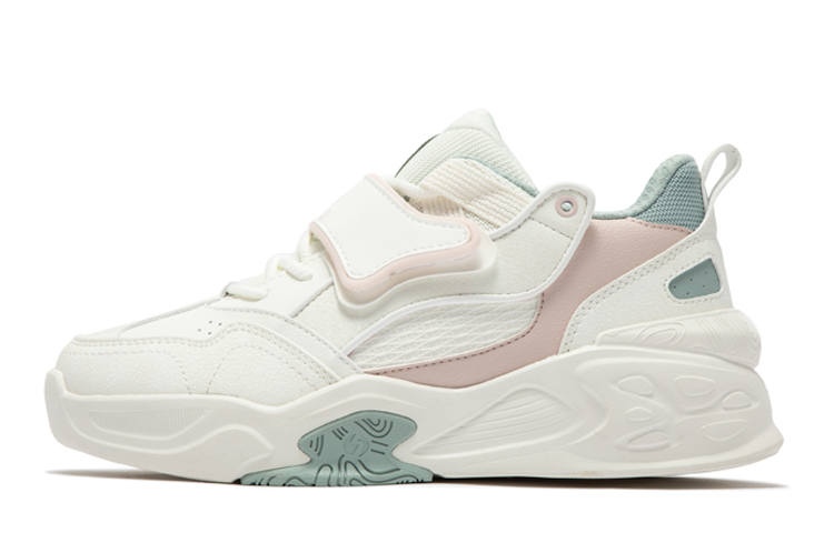 361° Abrasion Resistant Thermal Low top Casual Shoes Women's White Green