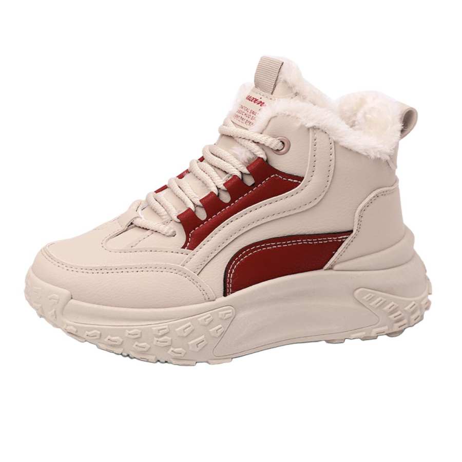 MAKINO Fleece Lined, Versatile, Comfortable, Minimalist Style Slip Resistant Thermal High top Casual Shoes Women's