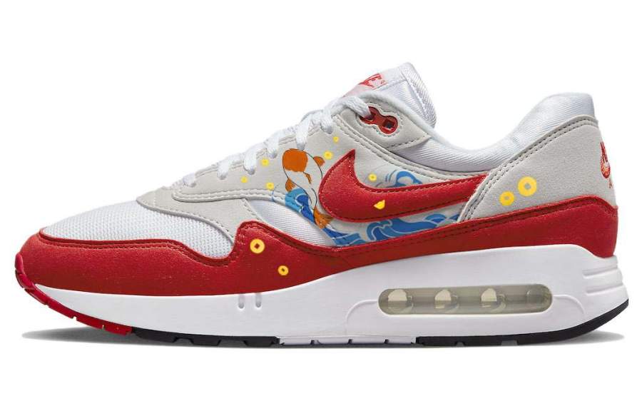 Nike Nike Air Max 1 Casual Shoes Women's Low Top Red/Gray