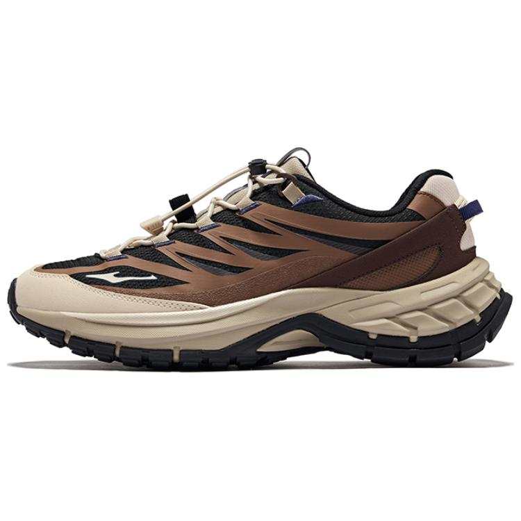 Erke Woyue 2 Slip Resistant Abrasion Resistant Low top Casual Shoes Men's Brown Black