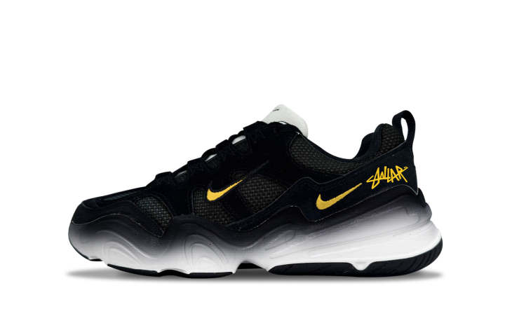 Nike Nike Tech Hera Low top Casual Shoes Unisex Black Yellow