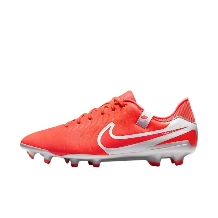 Nike Nike Tiempo Legend 10 Comfortable MG Multi Ground FG Firm Ground Artificial Turf Cushioning Soccer Shoes Unisex Red