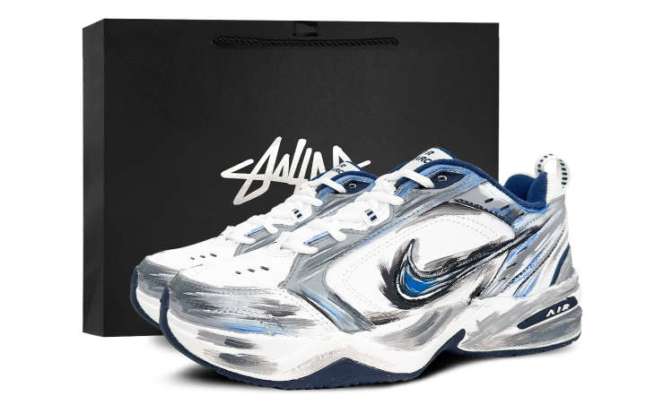 Nike Nike Air Monarch 4 Low top Chunky Sneakers Unisex Blue Gray