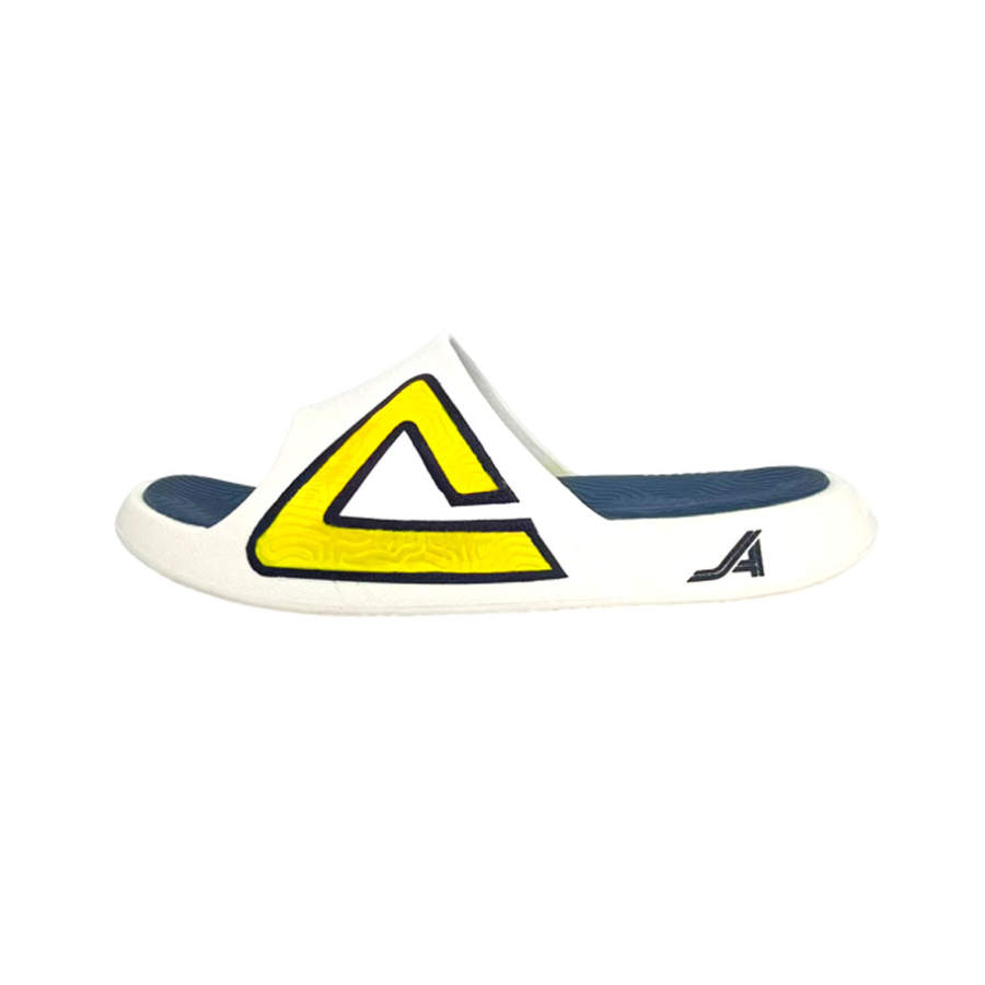 PEAK Quiet Abrasion Resistant Quiet Abrasion Resistant Slide Slippers Unisex White Yellow