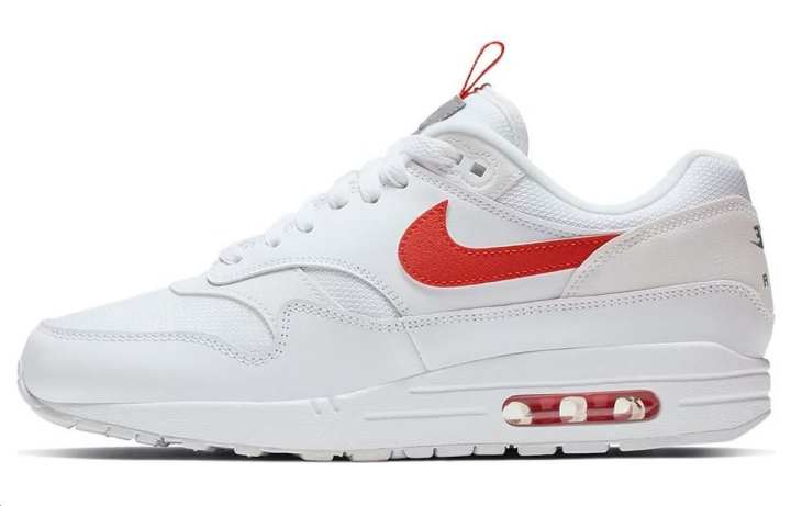 Nike Nike Air Max 1 Tongue Tab White Team Orange