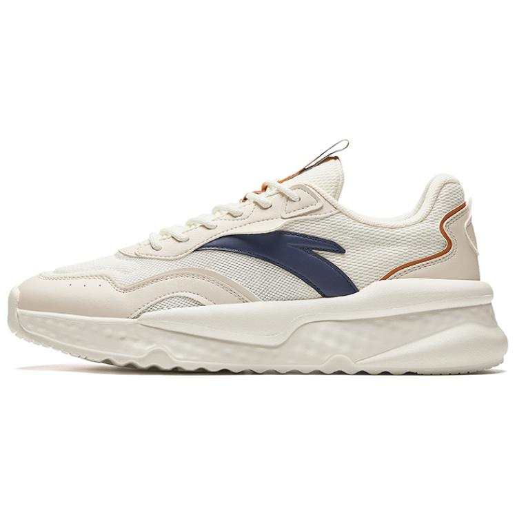 Anta Life Collection Vintage Cushioning Slip Resistant Low top Casual Shoes Men's White Blue