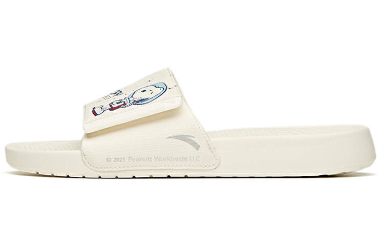 ANTA SNOOPY x Anta Life Collection Quiet Slide Slippers Men's White Blue
