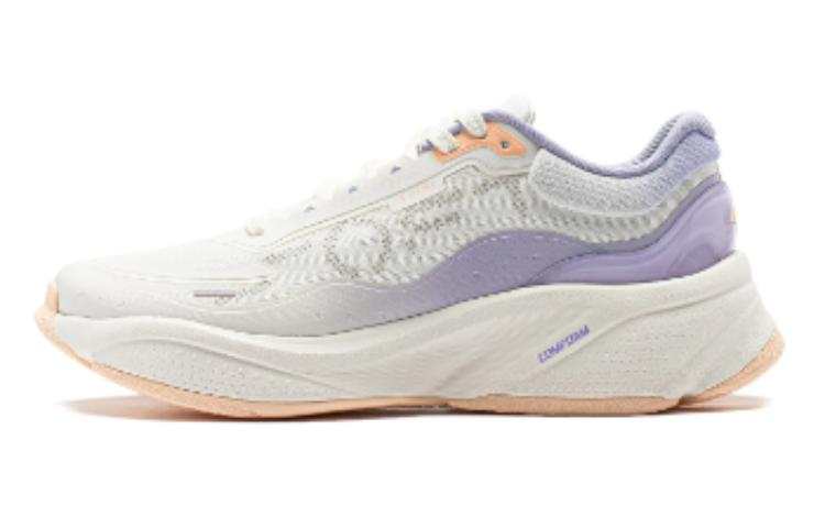 Li-Ning Li Ning Soft Cushioning Abrasion Resistant Breathable Lightweight Low top Casual Shoes Women's White Purple