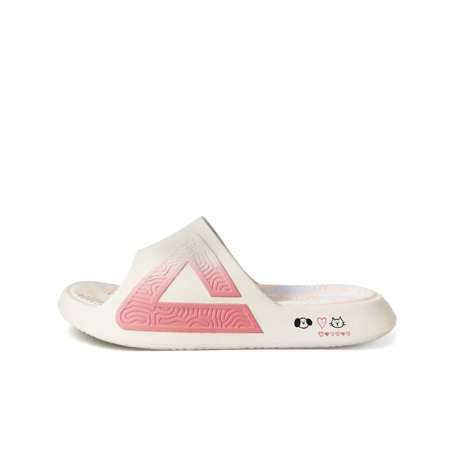 PEAK Tai Ji1.0 Quiet Slip Resistant Slide Slippers Unisex Pink