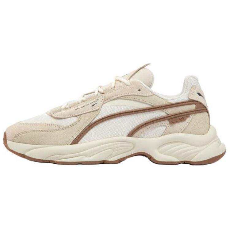 PUMA Rs Connect Comfortable And Lightweight Cushioning, Wear Resistant Low top Casual Shoes Unisex Ecru