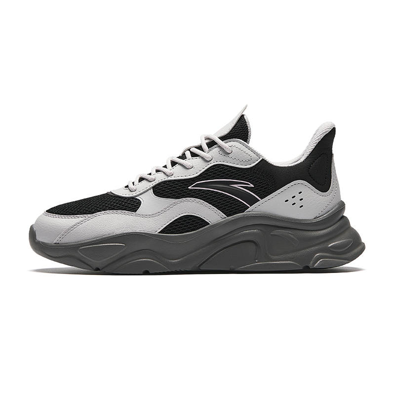 Anta Millennial Generation Cushioning, Wear Resistant Low top Casual Shoes Women's Black Gray
