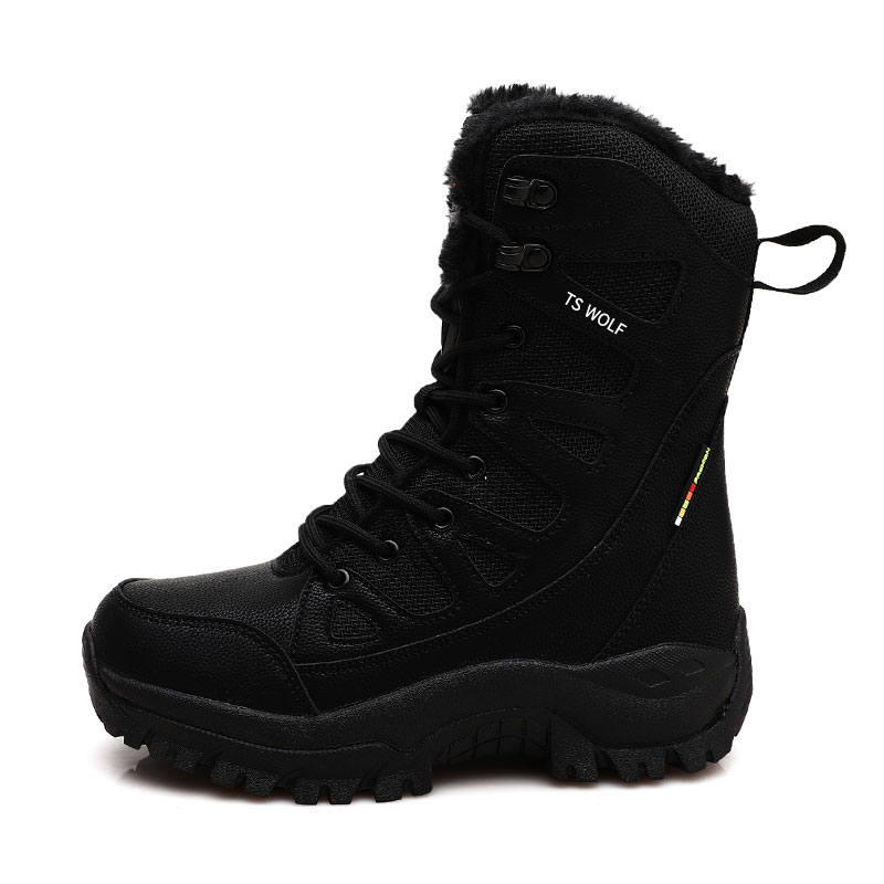 TANSENLANG TANSENLANG Crew Combat Boots Unisex Black