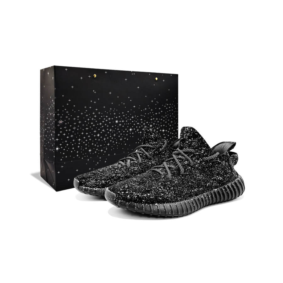 Adidas Originals Yeezy Boost 350 V2 Baby's Breath Fabric Cushioning Abrasion Resistant Low top Casual Shoes Unisex