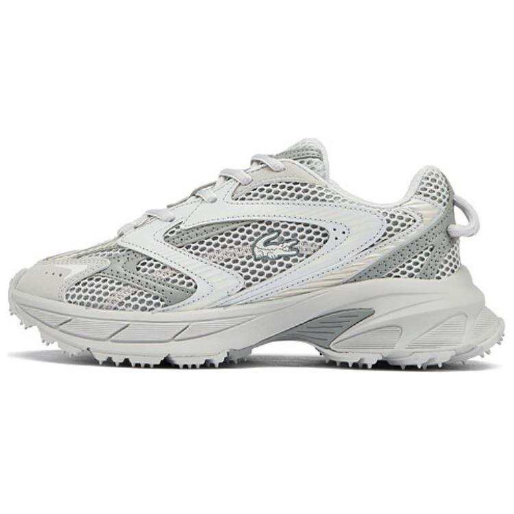 LACOSTE L003 Abrasion Resistant Low top Casual Shoes Women's Gray