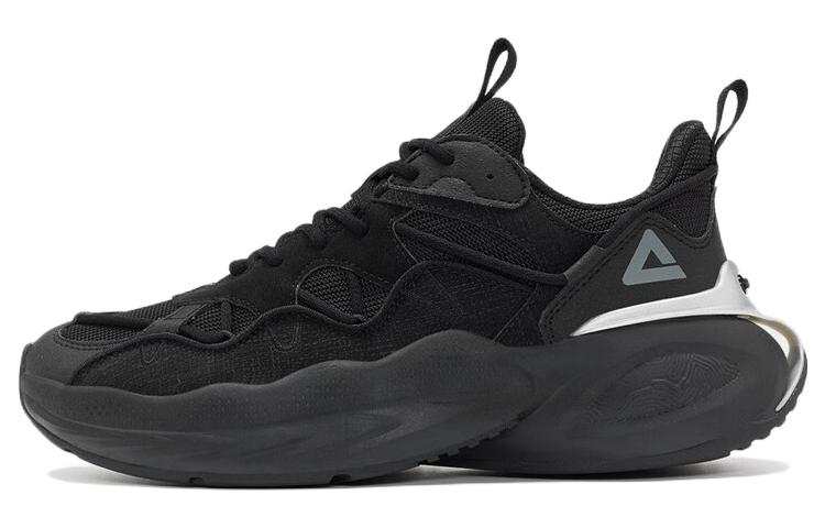 PEAK State Pole Cushioning Slip Resistant Abrasion Resistant Low top Sports Casual Shoes Black