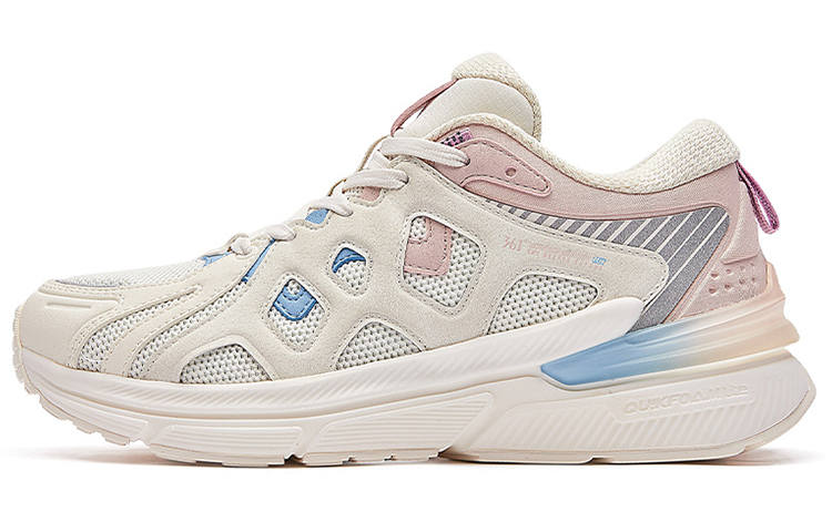 361° Cushioning Slip Resistant Breathable Low top Sports Casual Shoes Women's Feather White