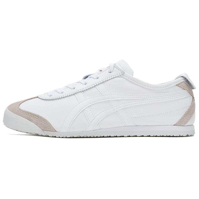 Onitsuka Tiger Mexico 66 Slip Resistant Abrasion Resistant Low top Casual Shoes Unisex White Brown