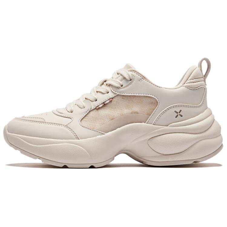 Erke Abrasion Resistant Breathable Low top Casual Shoes Women's Eggnog Gray