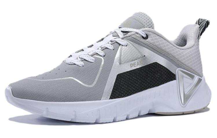 PEAK Abrasion Resistant Lightweight Wear resistant And Lightweight Low top Casual Shoes Men's Silver Gray