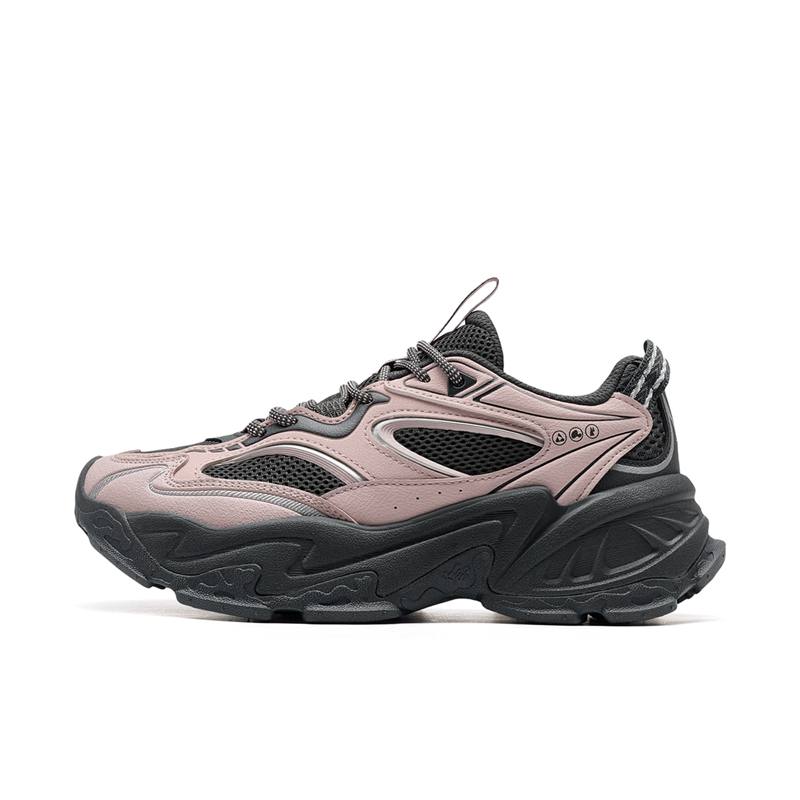 XTEP Tundra Abrasion Resistant Cushioning Abrasion Resistant Cushioning Low top Casual Shoes Women's Pink Black