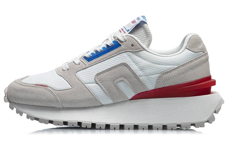 Li-Ning Li Ning CF Yuehua Cushioning Slip Resistant Abrasion Resistant Low top Casual Shoes Men's Gray White