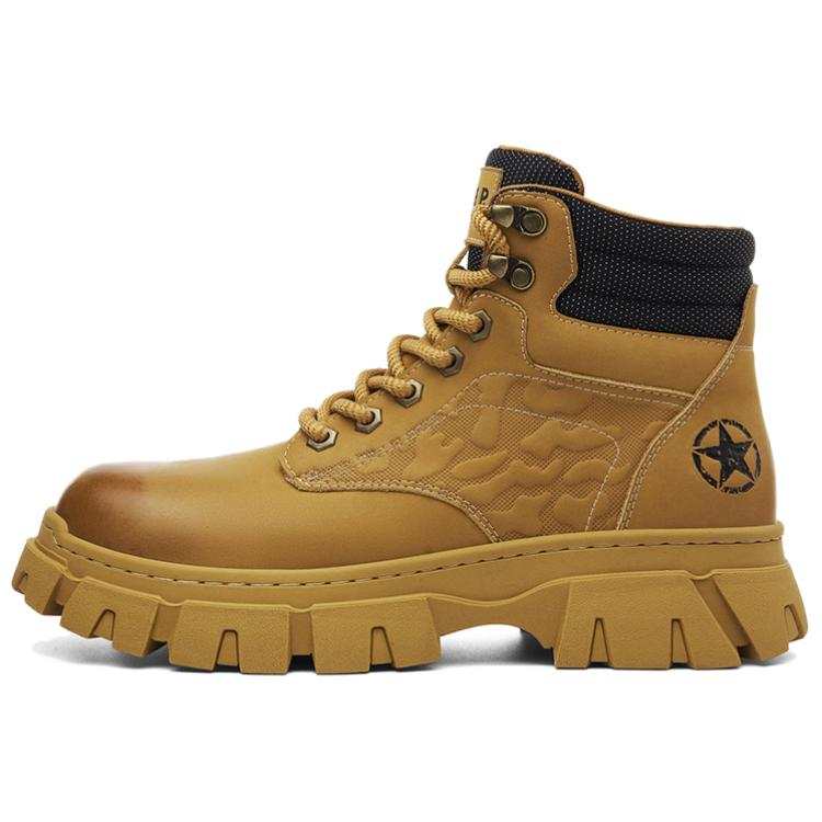JEEP SPIRIT Short Combat Boots Men's Sunrise Yellow