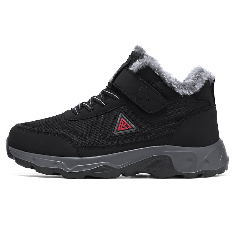 KANGLEJIAN Fleece Lined, Comfortable Versatile Slip Resistant Thermal Mid top Casual Shoes Unisex