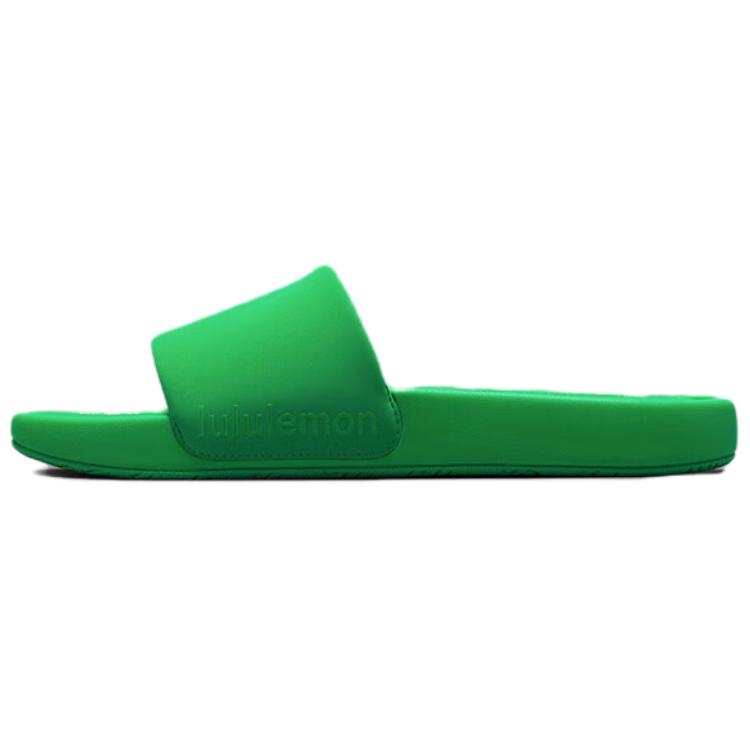 Lululemon Restfeel Slide Slip Resistant Quick Dry Slip Resistant Quick Dry Slide Slippers Women's Green