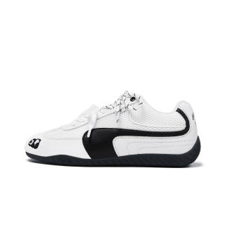 MQMS Slip Resistant Abrasion Resistant Low top Casual Shoes Unisex White